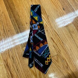 Vintage 80’s/90’s Gitano Multicolor Abstract Neck Tie